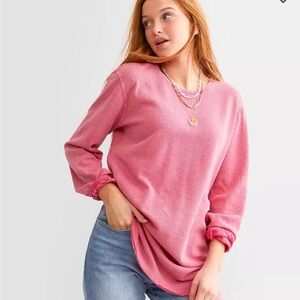 NWOT WE THE FREE Soul Song Oversized T-Shirt In Dragonfruit Sorbet Size S